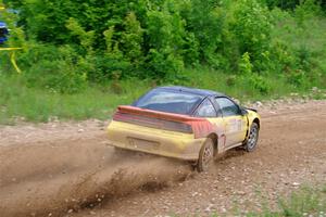 Eli Goethel / Max Sutton Mitsubishi Eclipse on SS3, Woodtick Hollow.