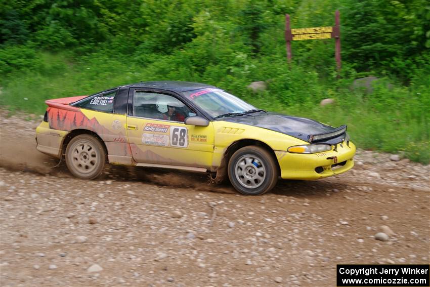 Eli Goethel / Max Sutton Mitsubishi Eclipse on SS3, Woodtick Hollow.