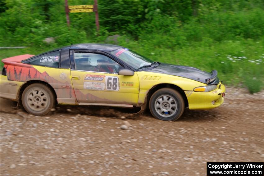 Eli Goethel / Max Sutton Mitsubishi Eclipse on SS3, Woodtick Hollow.