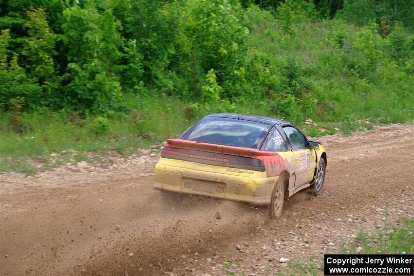 Eli Goethel / Max Sutton Mitsubishi Eclipse on SS3, Woodtick Hollow.