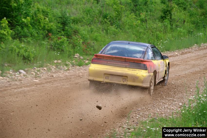 Eli Goethel / Max Sutton Mitsubishi Eclipse on SS3, Woodtick Hollow.