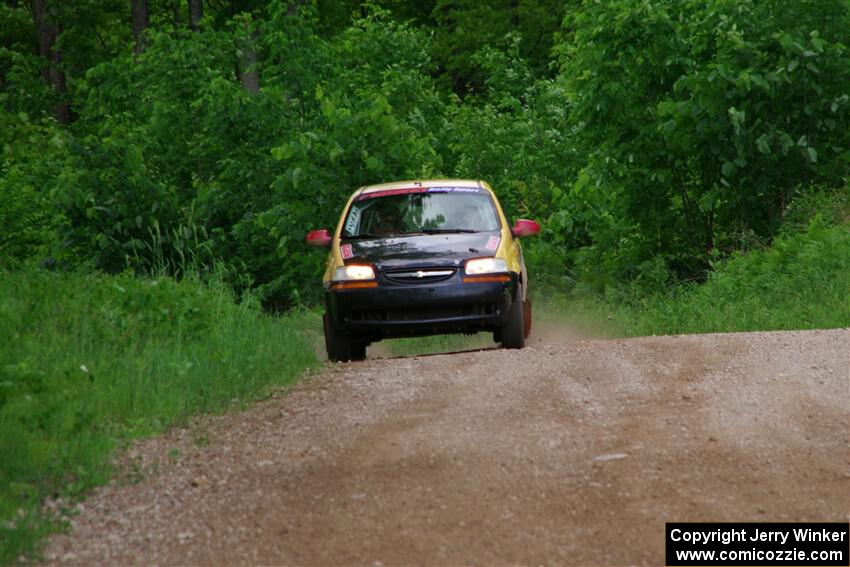 James Walker / Yannis Burnell Chevy Aveo on SS3, Woodtick Hollow.