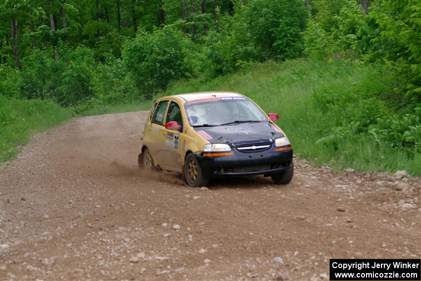 James Walker / Yannis Burnell Chevy Aveo on SS3, Woodtick Hollow.