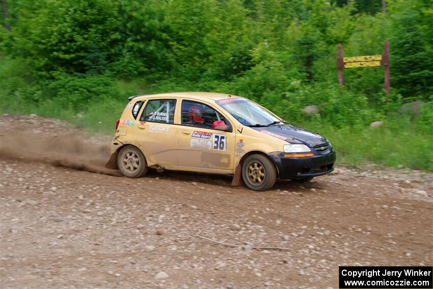 James Walker / Yannis Burnell Chevy Aveo on SS3, Woodtick Hollow.