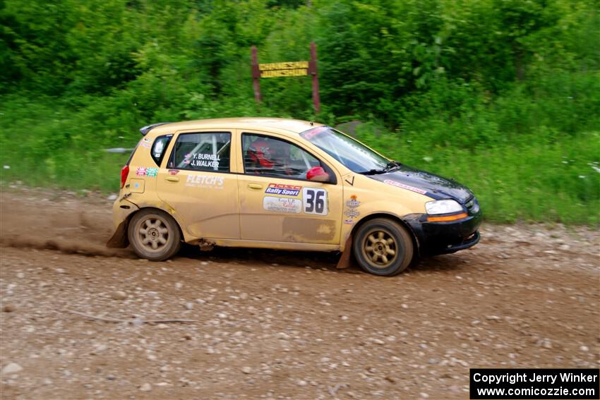 James Walker / Yannis Burnell Chevy Aveo on SS3, Woodtick Hollow.