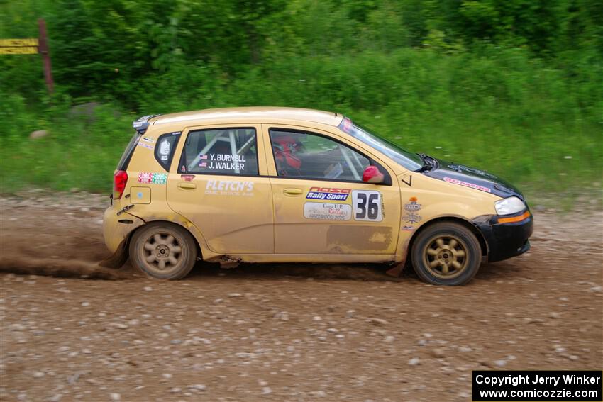 James Walker / Yannis Burnell Chevy Aveo on SS3, Woodtick Hollow.