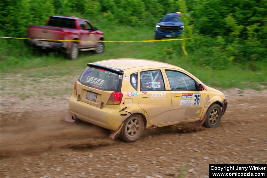 James Walker / Yannis Burnell Chevy Aveo on SS3, Woodtick Hollow.
