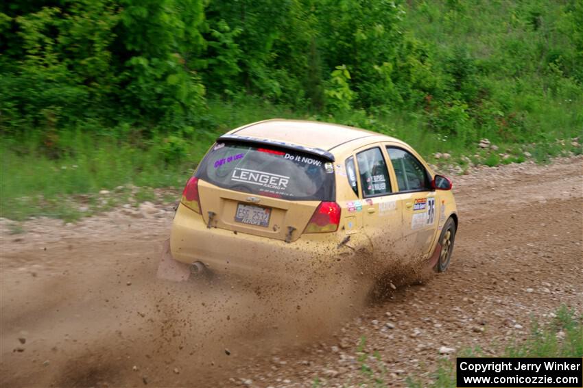 James Walker / Yannis Burnell Chevy Aveo on SS3, Woodtick Hollow.