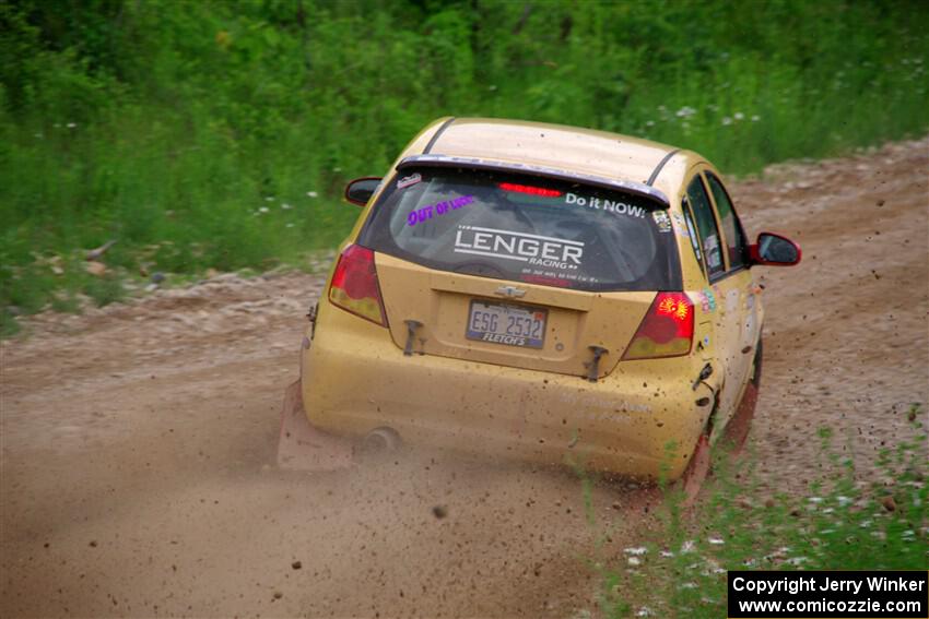 James Walker / Yannis Burnell Chevy Aveo on SS3, Woodtick Hollow.