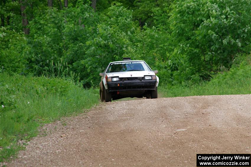 Eric Anderson / Taylor Haelterman Toyota Celica GTS on SS3, Woodtick Hollow.