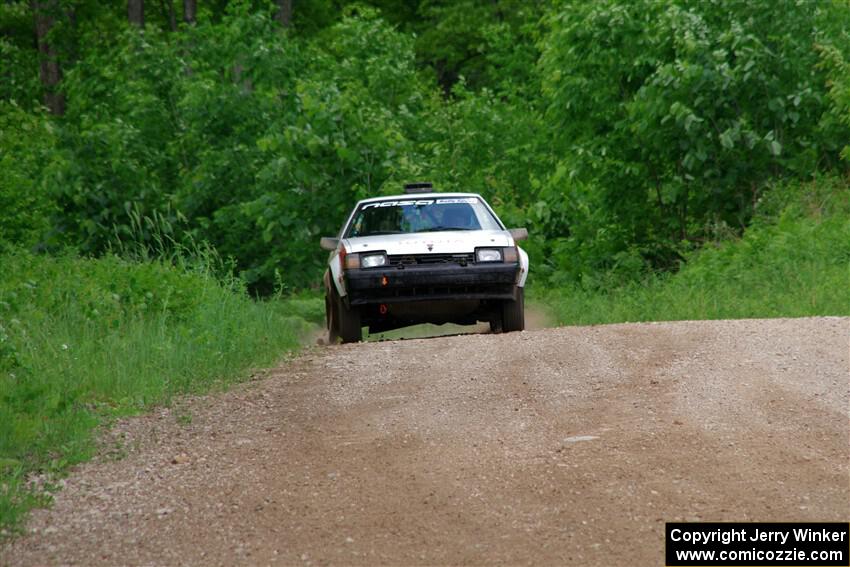 Eric Anderson / Taylor Haelterman Toyota Celica GTS on SS3, Woodtick Hollow.