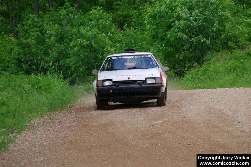 Eric Anderson / Taylor Haelterman Toyota Celica GTS on SS3, Woodtick Hollow.