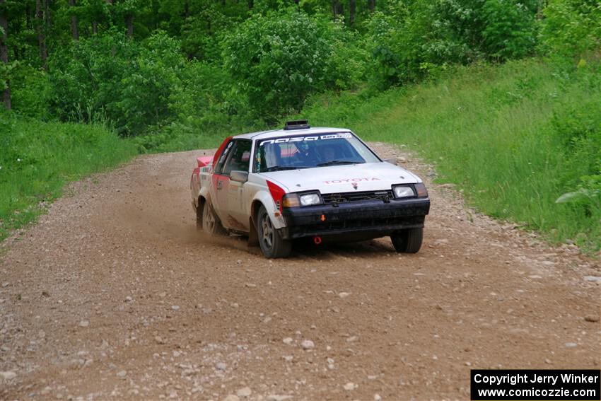 Eric Anderson / Taylor Haelterman Toyota Celica GTS on SS3, Woodtick Hollow.