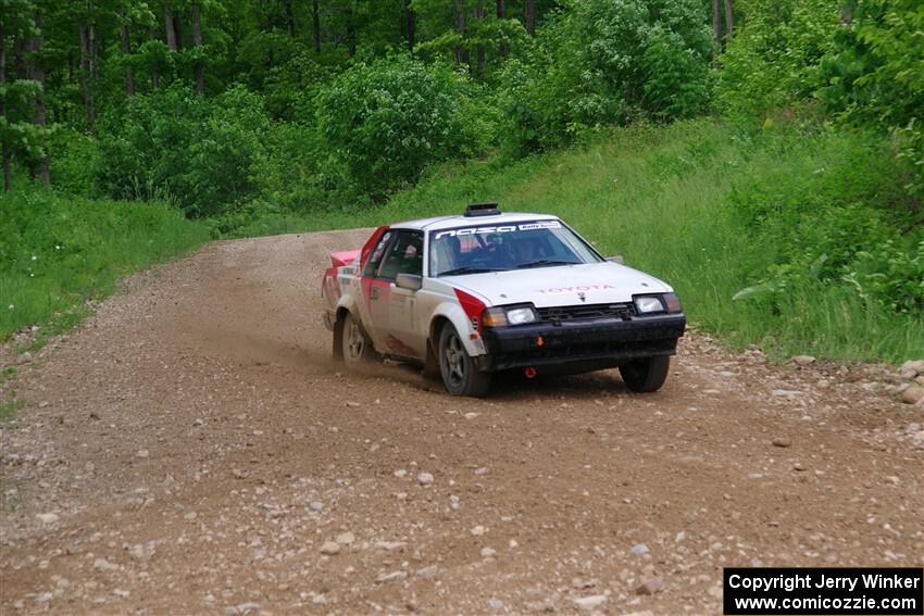 Eric Anderson / Taylor Haelterman Toyota Celica GTS on SS3, Woodtick Hollow.