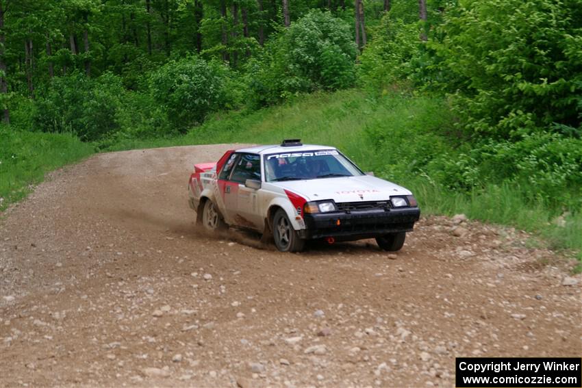 Eric Anderson / Taylor Haelterman Toyota Celica GTS on SS3, Woodtick Hollow.