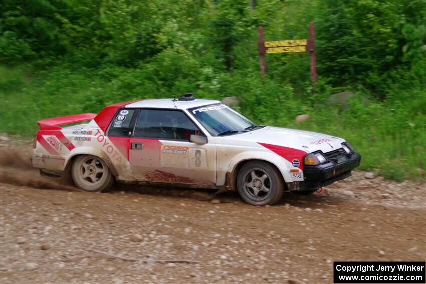 Eric Anderson / Taylor Haelterman Toyota Celica GTS on SS3, Woodtick Hollow.
