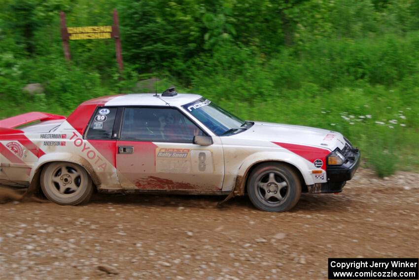 Eric Anderson / Taylor Haelterman Toyota Celica GTS on SS3, Woodtick Hollow.