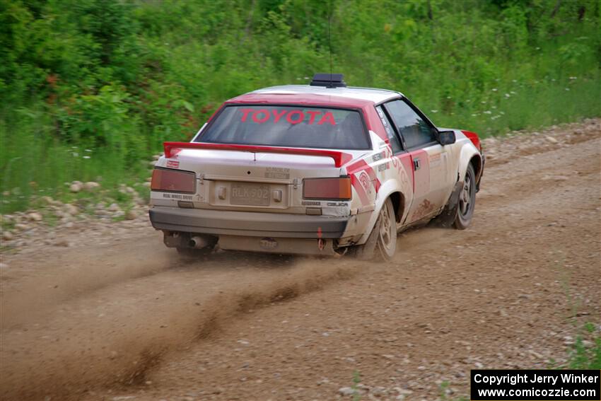 Eric Anderson / Taylor Haelterman Toyota Celica GTS on SS3, Woodtick Hollow.