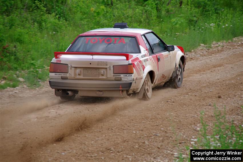 Eric Anderson / Taylor Haelterman Toyota Celica GTS on SS3, Woodtick Hollow.