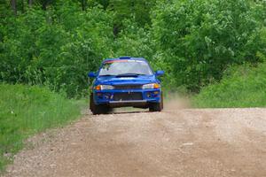 Connor Himes / Elliot Prusi Subaru Impreza on SS3, Woodtick Hollow.