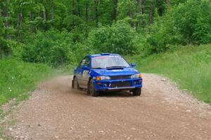Connor Himes / Elliot Prusi Subaru Impreza on SS3, Woodtick Hollow.