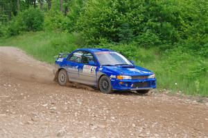Connor Himes / Elliot Prusi Subaru Impreza on SS3, Woodtick Hollow.