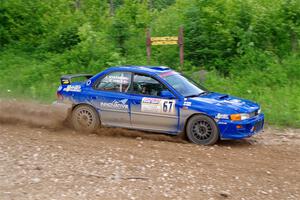 Connor Himes / Elliot Prusi Subaru Impreza on SS3, Woodtick Hollow.
