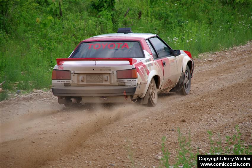 Eric Anderson / Taylor Haelterman Toyota Celica GTS on SS3, Woodtick Hollow.