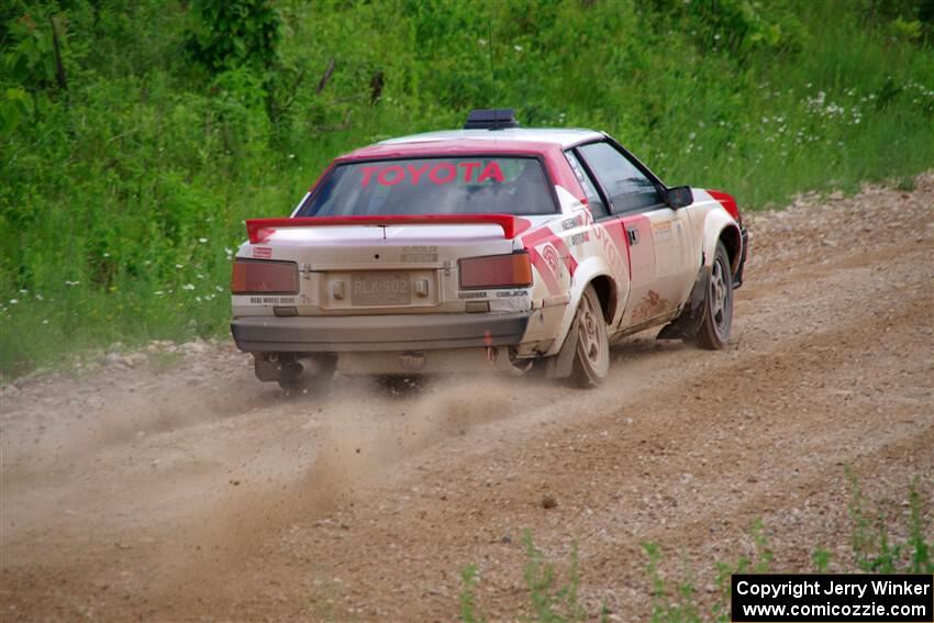 Eric Anderson / Taylor Haelterman Toyota Celica GTS on SS3, Woodtick Hollow.