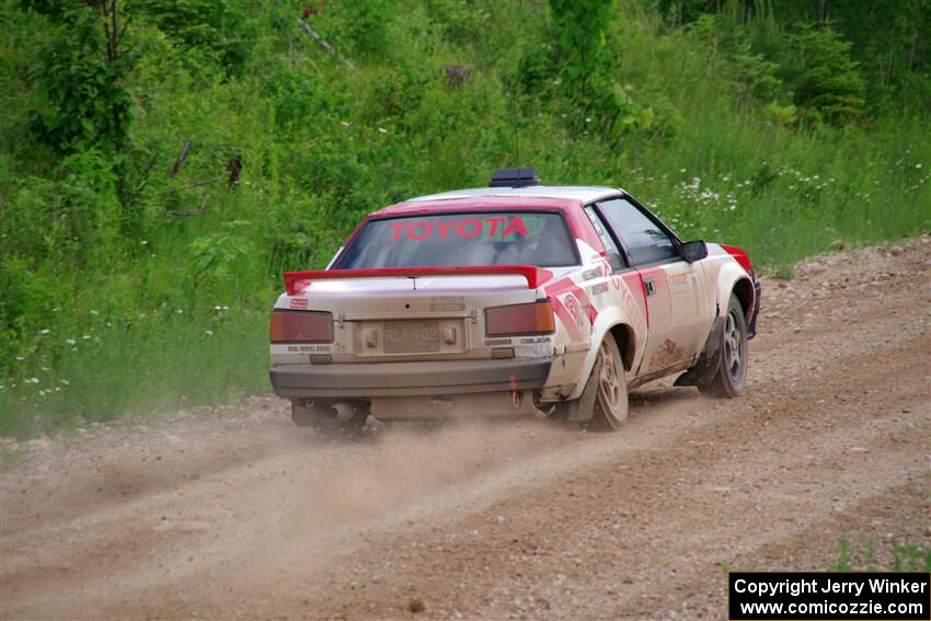 Eric Anderson / Taylor Haelterman Toyota Celica GTS on SS3, Woodtick Hollow.