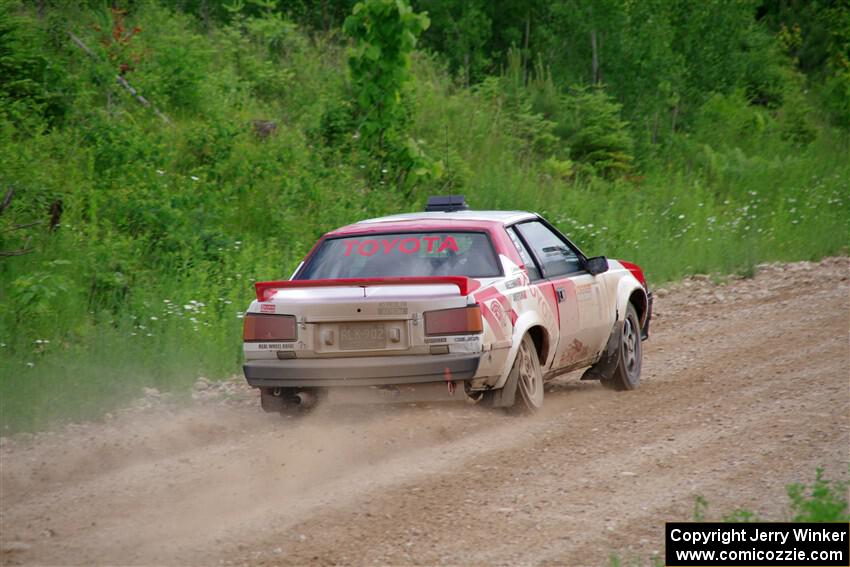 Eric Anderson / Taylor Haelterman Toyota Celica GTS on SS3, Woodtick Hollow.