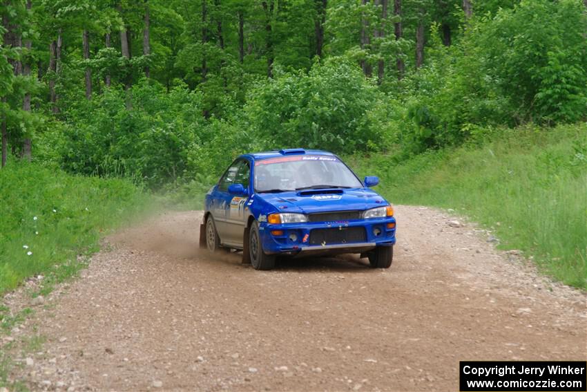 Connor Himes / Elliot Prusi Subaru Impreza on SS3, Woodtick Hollow.