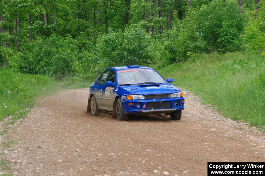 Connor Himes / Elliot Prusi Subaru Impreza on SS3, Woodtick Hollow.