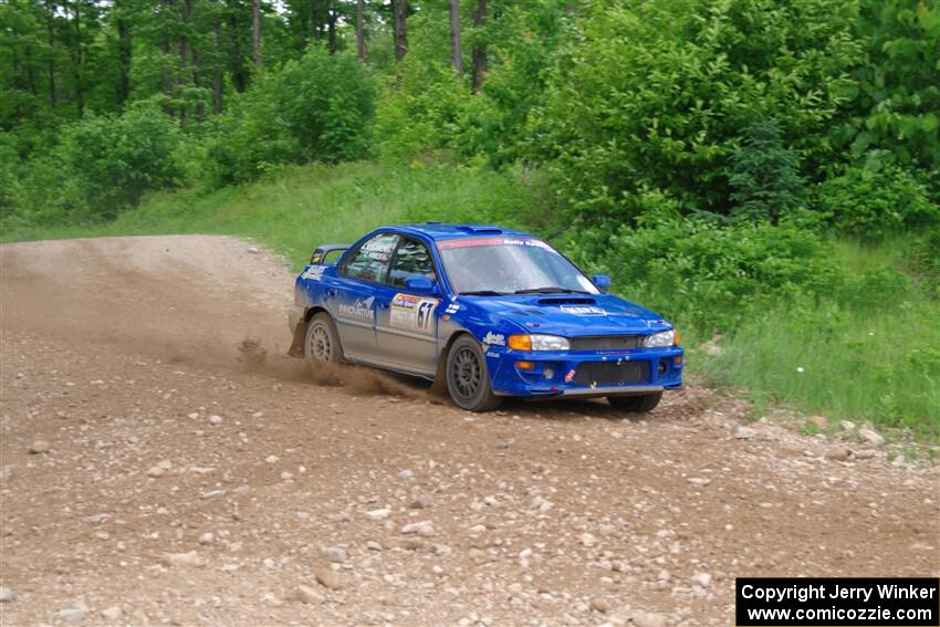 Connor Himes / Elliot Prusi Subaru Impreza on SS3, Woodtick Hollow.