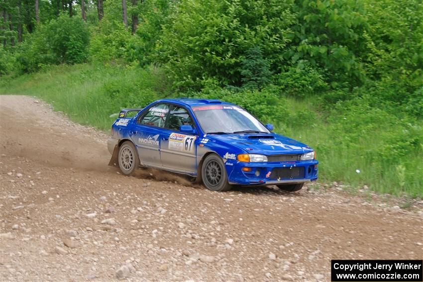 Connor Himes / Elliot Prusi Subaru Impreza on SS3, Woodtick Hollow.