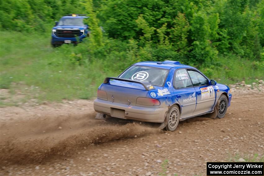 Connor Himes / Elliot Prusi Subaru Impreza on SS3, Woodtick Hollow.