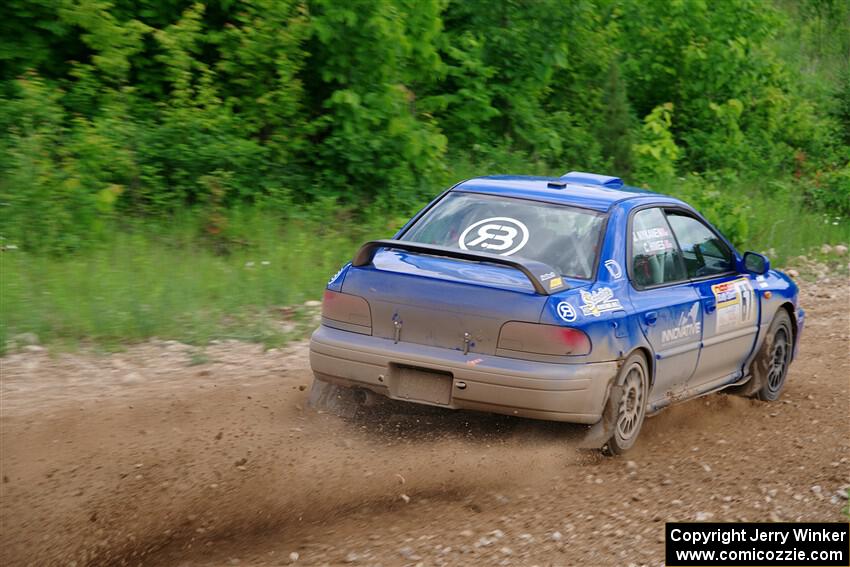 Connor Himes / Elliot Prusi Subaru Impreza on SS3, Woodtick Hollow.