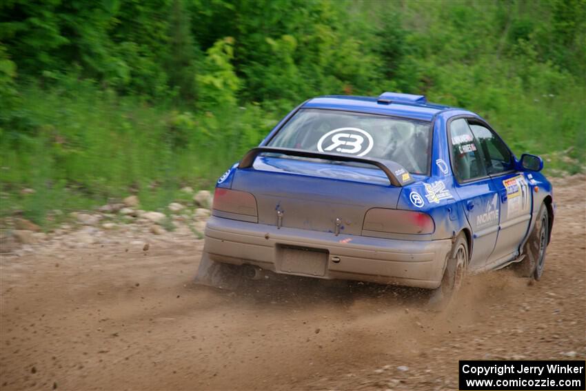 Connor Himes / Elliot Prusi Subaru Impreza on SS3, Woodtick Hollow.
