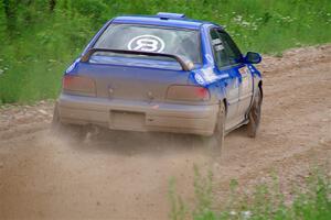 Connor Himes / Elliot Prusi Subaru Impreza on SS3, Woodtick Hollow.