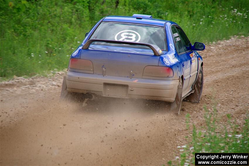 Connor Himes / Elliot Prusi Subaru Impreza on SS3, Woodtick Hollow.
