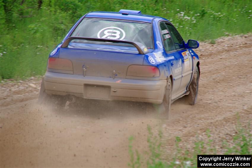 Connor Himes / Elliot Prusi Subaru Impreza on SS3, Woodtick Hollow.