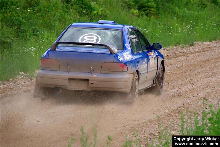 Connor Himes / Elliot Prusi Subaru Impreza on SS3, Woodtick Hollow.