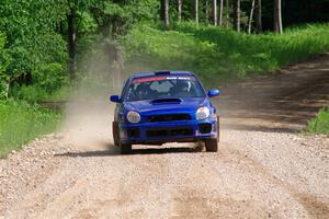 Jimmy Pelizzari / Bryce Proseus Subaru WRX on SS4, Hollow Woodtick.