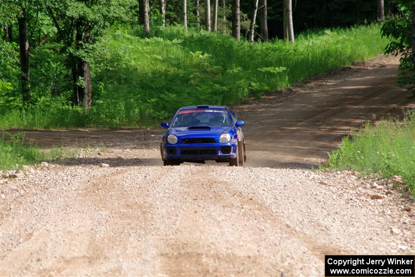 Jimmy Pelizzari / Bryce Proseus Subaru WRX on SS4, Hollow Woodtick.