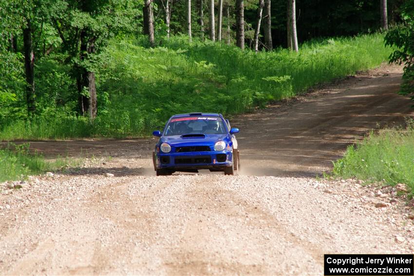 Jimmy Pelizzari / Bryce Proseus Subaru WRX on SS4, Hollow Woodtick.