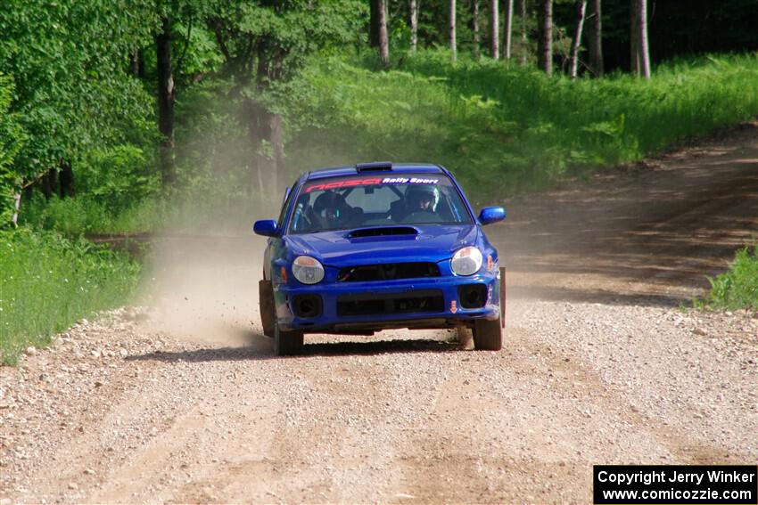 Jimmy Pelizzari / Bryce Proseus Subaru WRX on SS4, Hollow Woodtick.