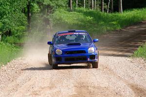 Jimmy Pelizzari / Bryce Proseus Subaru WRX on SS4, Hollow Woodtick.