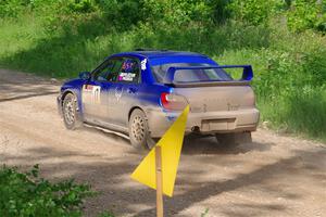 Jimmy Pelizzari / Bryce Proseus Subaru WRX on SS4, Hollow Woodtick.