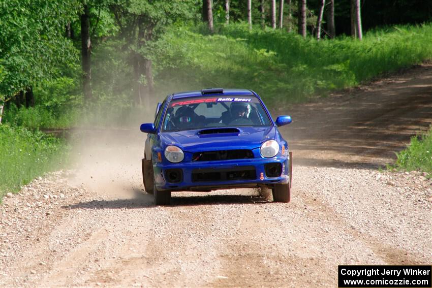 Jimmy Pelizzari / Bryce Proseus Subaru WRX on SS4, Hollow Woodtick.
