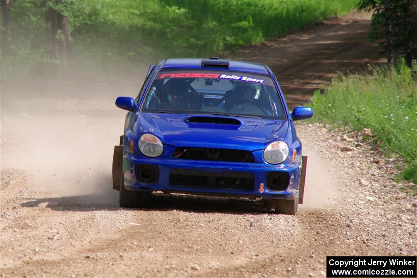 Jimmy Pelizzari / Bryce Proseus Subaru WRX on SS4, Hollow Woodtick.